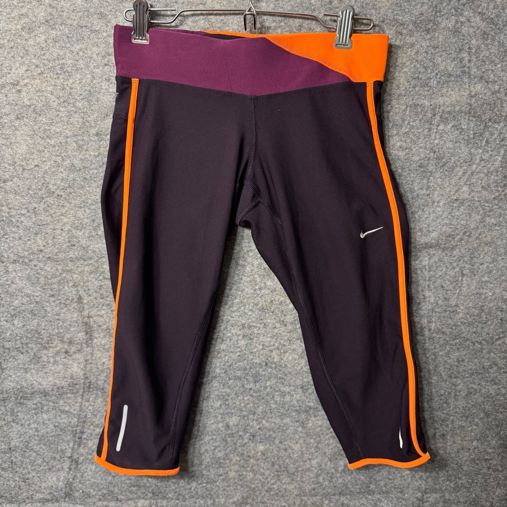 Nike Dri Fit Capri Leggings Multicolor Athletic Running Sporty Pants Women’s XS